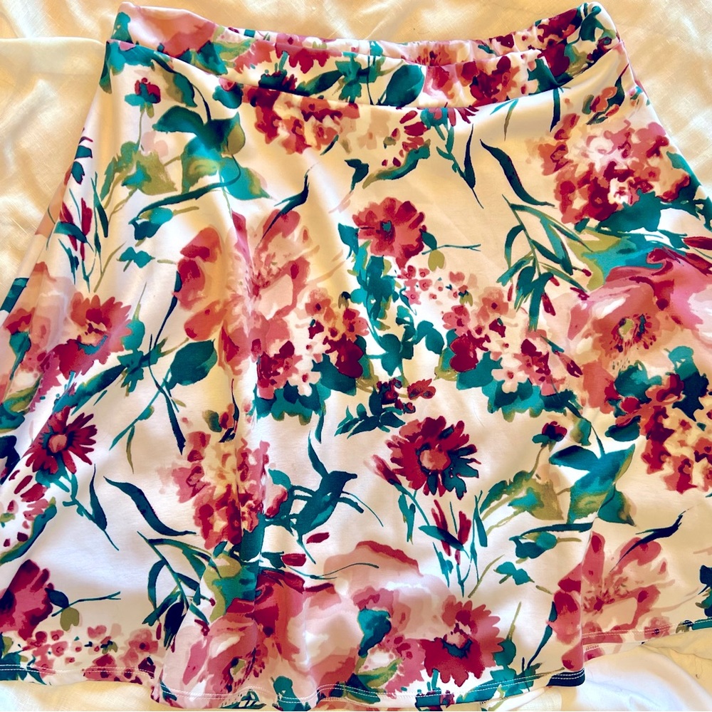 1x/2x floral skirt